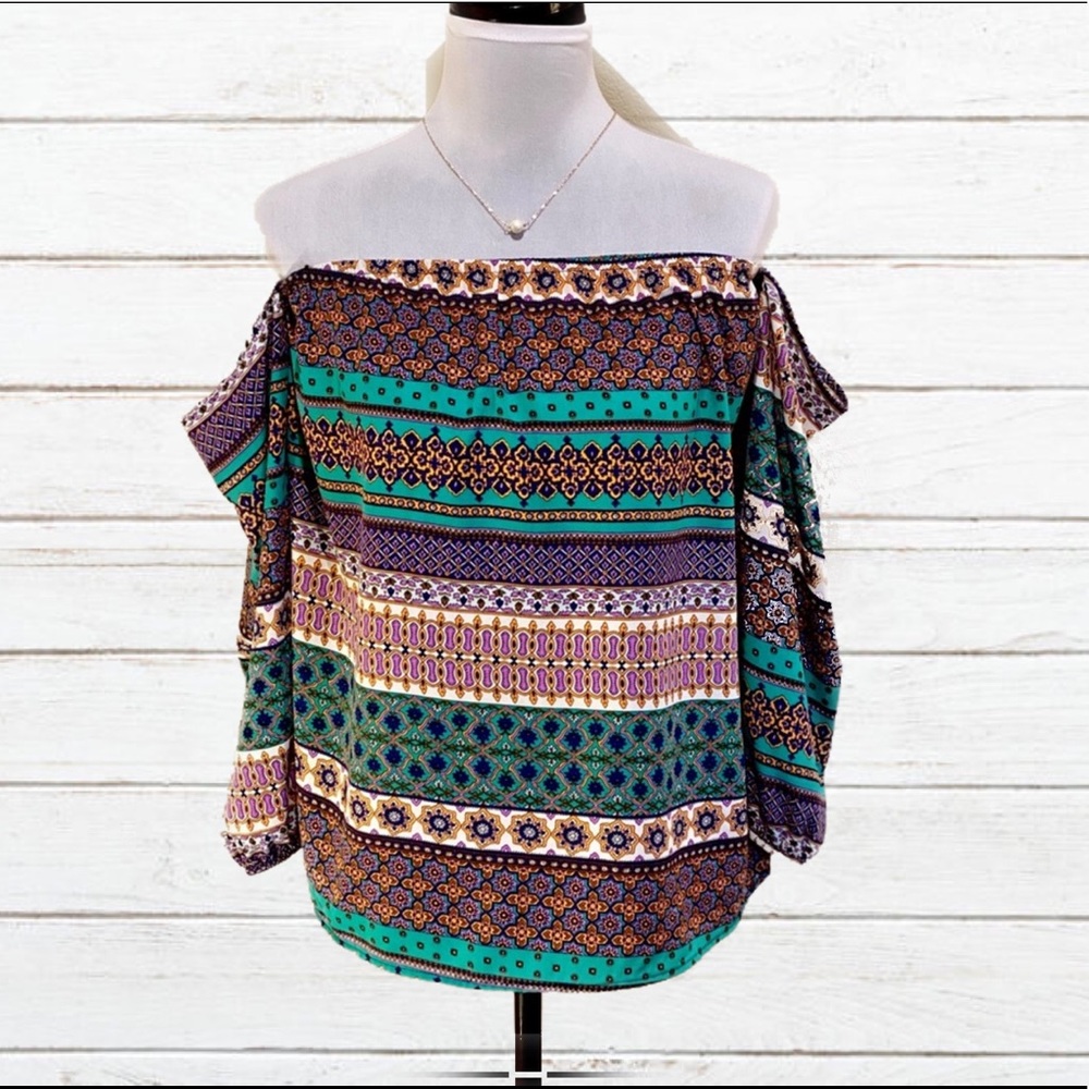 B SHARP off the shoulder top